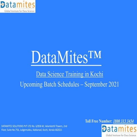 Data Science Course In Kochi September 2021