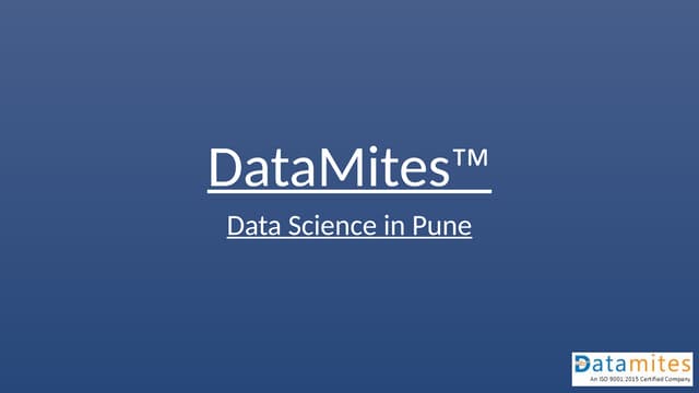 Best Data Science Training Institute in Pune