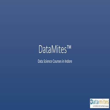 Data Science Courses in Indore with internship