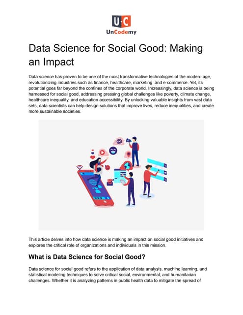 Data Science for Social Good_ Making an Impact.pdf
