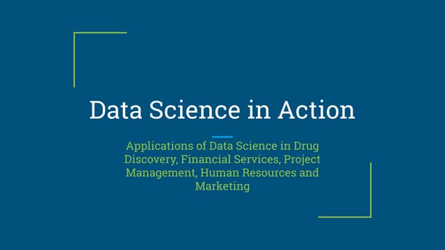 Data Science in Action