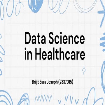 Applications of Data Science in Healthcare
