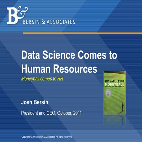 Data Science and Analytics in Human Resources - Moneyball comes to HR