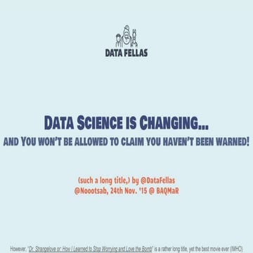 Andy Petrella - Data Science is changing and you won’t be allowed to claim yo...