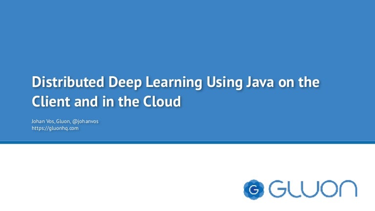 deep learning using java