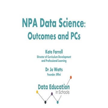 NPA Data Science: Outcomes and PCs | PPTX