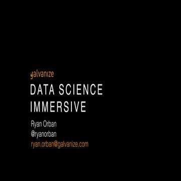Galvanize Data Science Open House