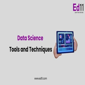 Data Science Tools and Techniques - ed11
