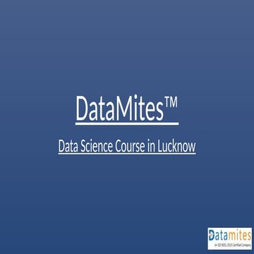 Data Science Certification Course in Lucknow