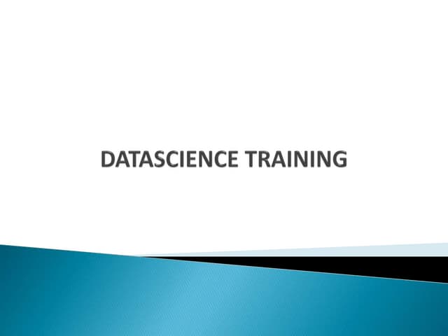 Datascience Training in Hyderabad