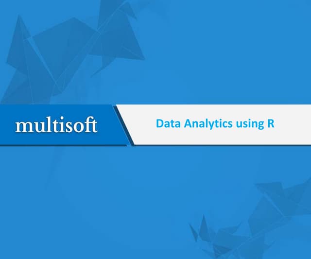 Data science using r  multisoft systems