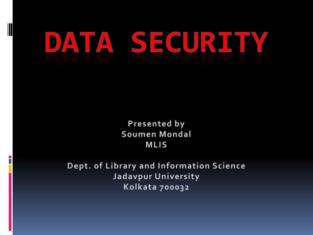 Data security