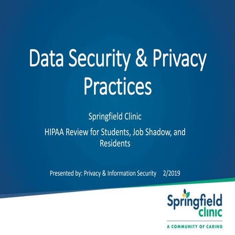 Data Security and Privacy Practices