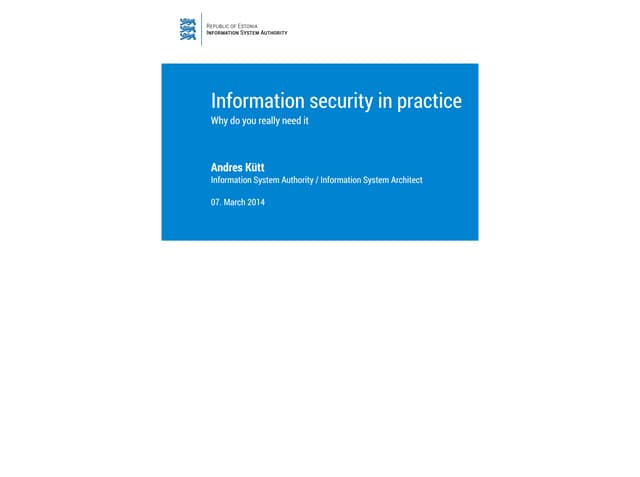 Data security in practice