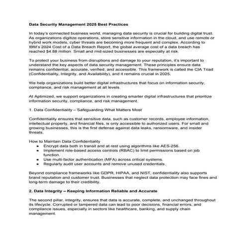 Data Security Management_ CIA Triad & 2025 Best Practices.docx
