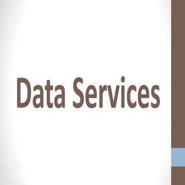 Data services | PPTX
