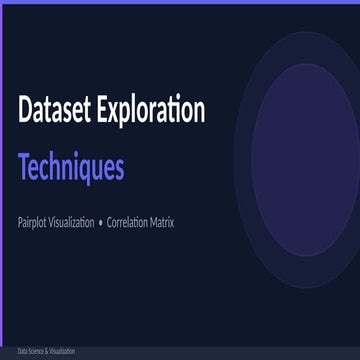 Dataset Exploration Techniques in Python | PPTX