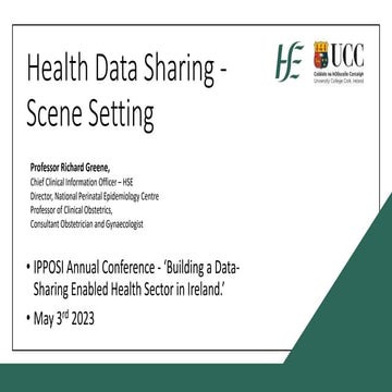 Health Data Sharing Scene Setting 