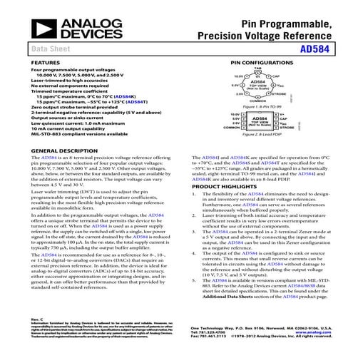 Datasheet Ad633 | PDF