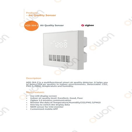 Complete Coverage & Real-Time Monitoring - Air Quality Sensor AQS1.ppt