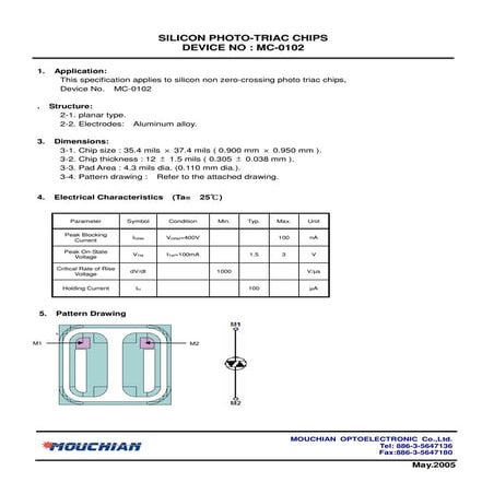 Datasheet Of Mc 0102