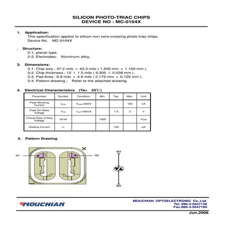 Datasheet Of Mc 0104 X
