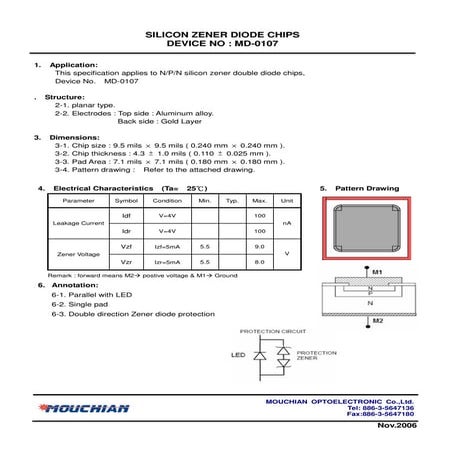 Datasheet Of Md 0107