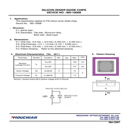 Datasheet Of Md 1006 B
