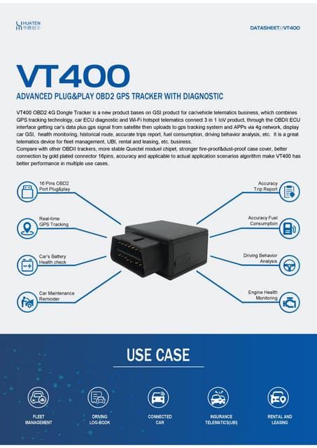 GPS TRACKER MANUFACTURER: HUATENGLOBAL INTRODUCTION AND CATALOG | PDF