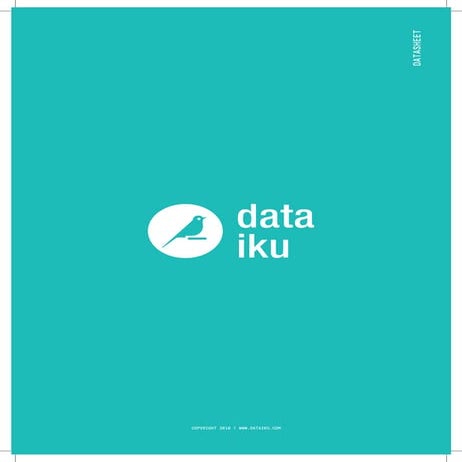 Dataiku Data Science Studio (datasheet)
