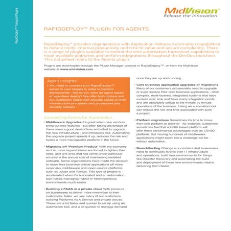 Datasheet agentpluginforrd