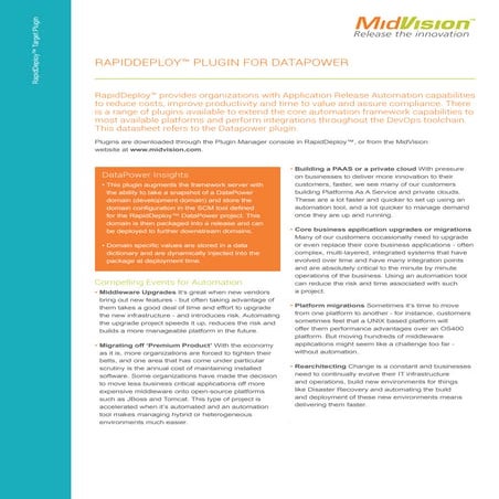 Datasheet datapowerpluginforrd