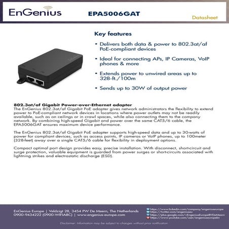Datasheet EPA5006GAT