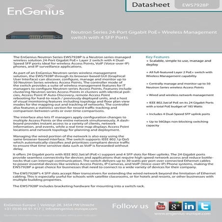 Datasheet EnGenius EWS7928P