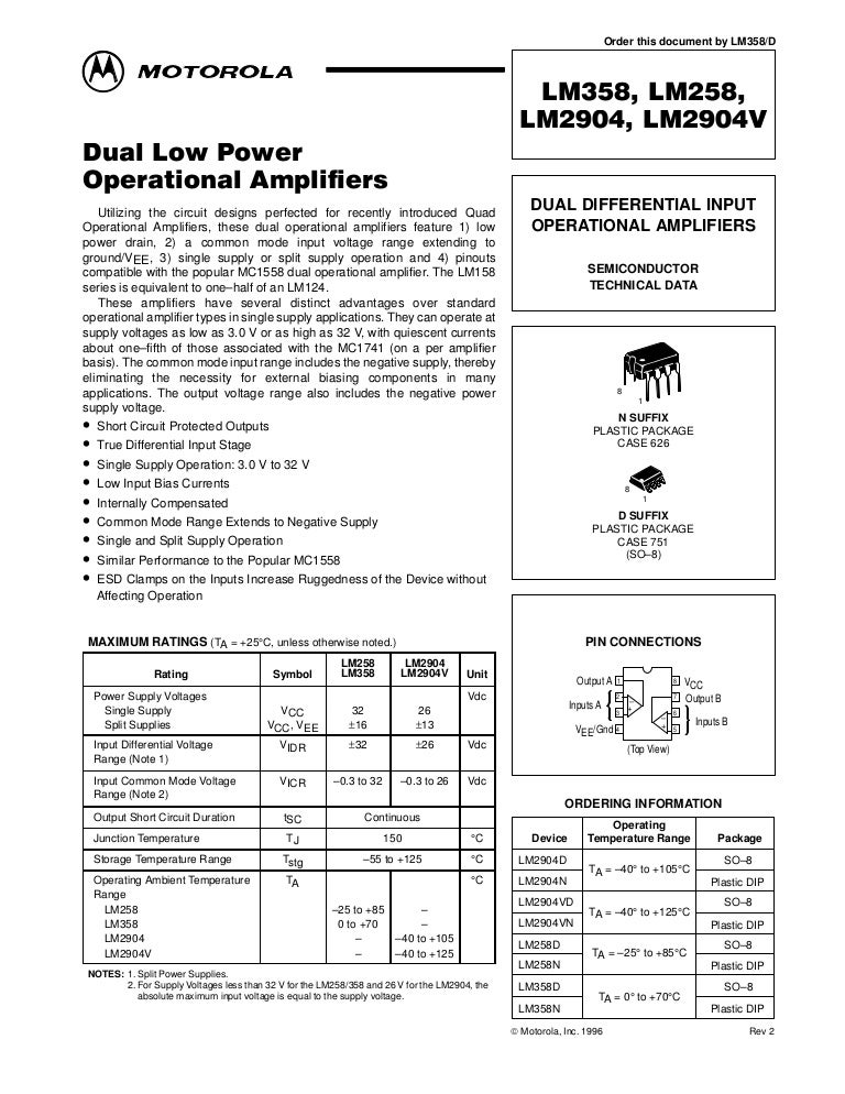 Datasheet lm358