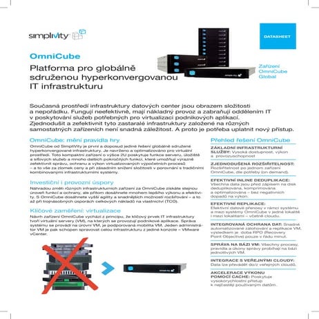 Datasheet simplivity cz