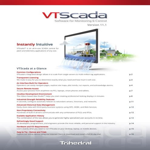 Datasheet: VTScada 11.3 SCADA Software