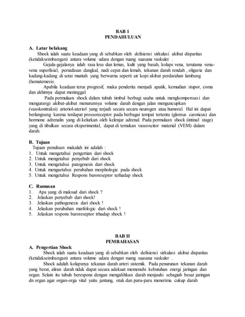 tentang shock