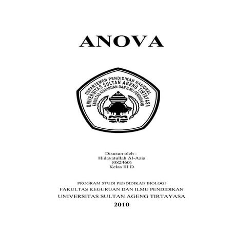 Data Spss Anova Hidayatullah Al Azis