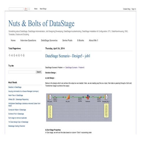 Data stage scenario design4 - job1 | PDF