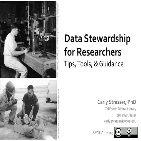 Data Stewardship for Researchers, SPATIAL course