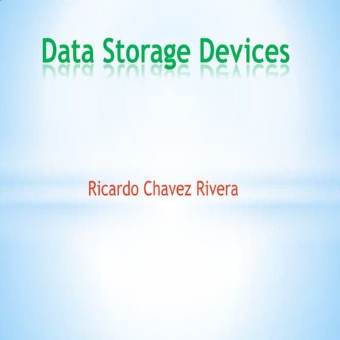 Data storage devices | PPTX