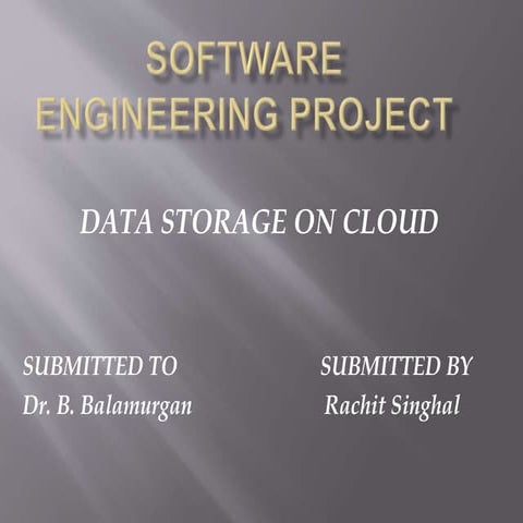 Presentation on Cloud Storage