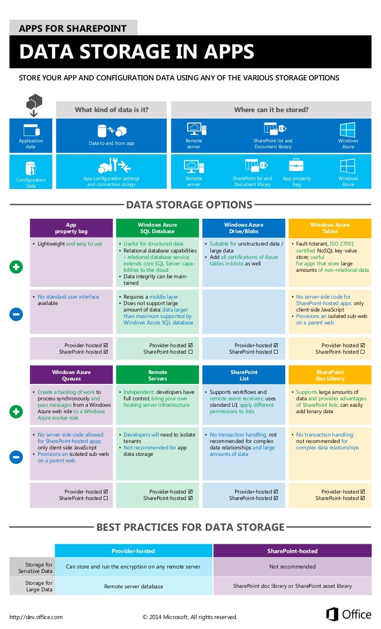Data Storage Options for Microsoft SharePoint