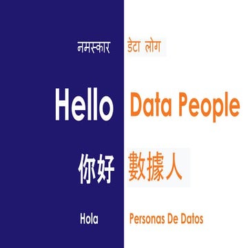 Data & Storytelling  - What Now? 