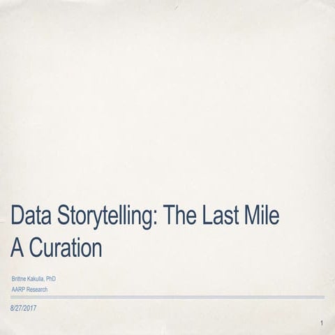 Data Storytelling: The Last Mile (A Curration)
