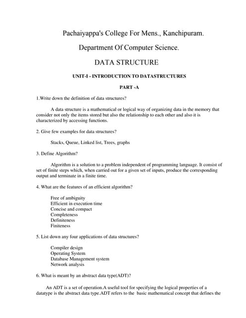 Datastructure