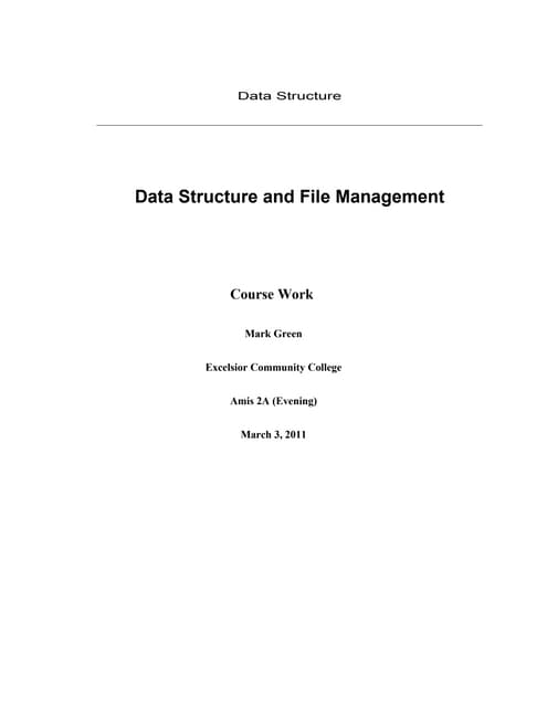 Data structure