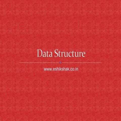 Data structure | PPT
