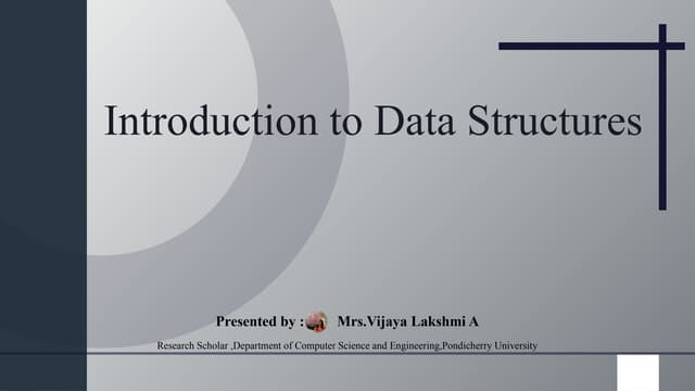 Data structure Basic ,Fundamentals, Types